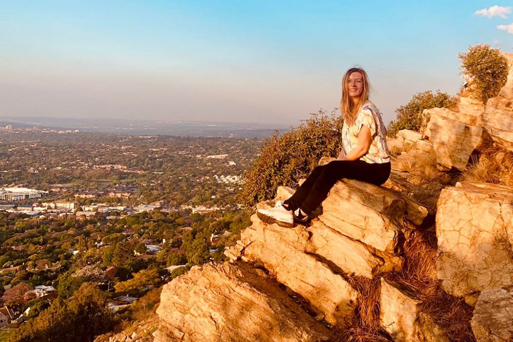 Rachel Ledieu in Südafrika (Bild: privat)