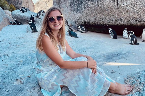 Rachel Ledieu in Südafrika (Bild: privat)