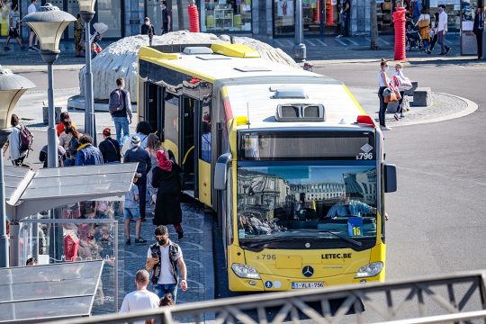 TEC-Bus in Lüttich (Archivbild: Bruno Fahy/Belga)