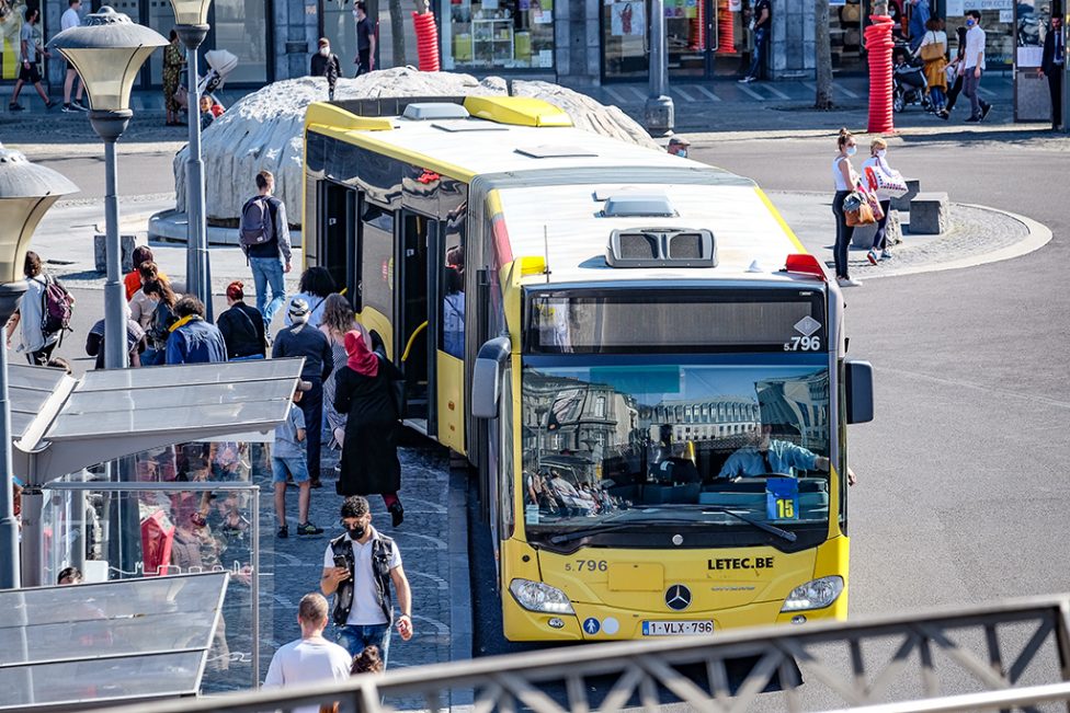 TEC-Bus in Lüttich (Archivbild: Bruno Fahy/Belga)