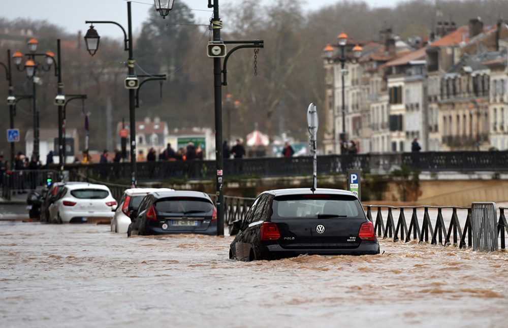 Überschwemmungen in Bayonne (Bild: Gaizka Iroz/AFP)