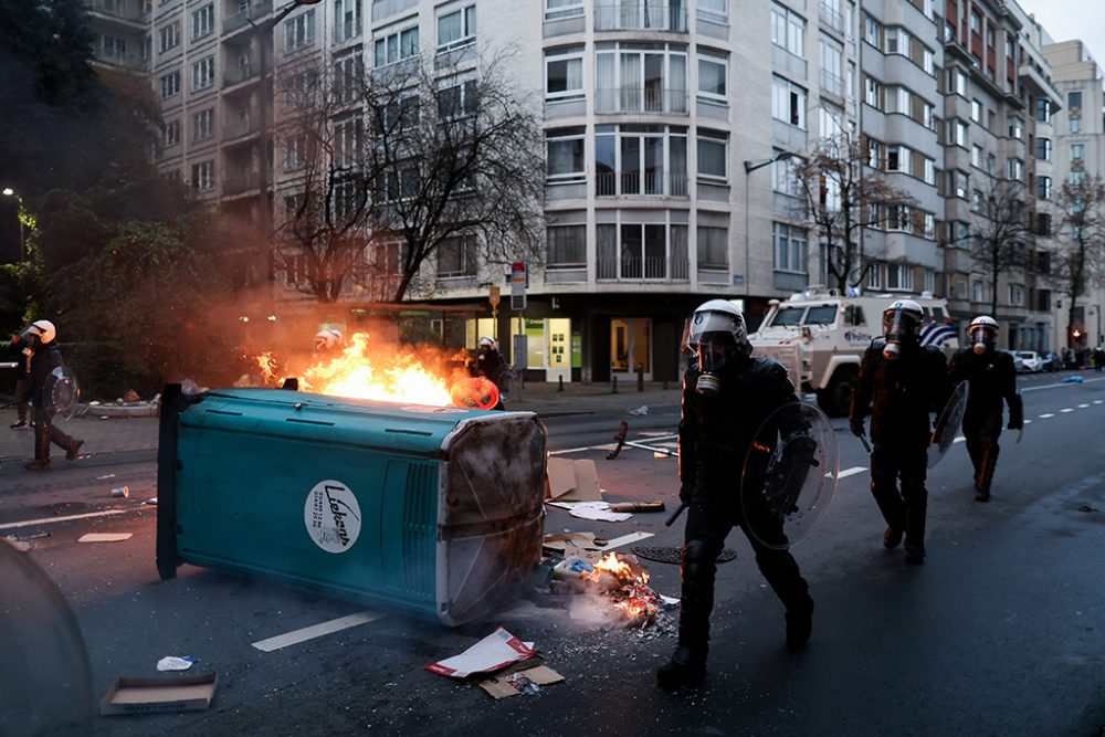 Demonstration gegen Corona-Politik in Brüssel