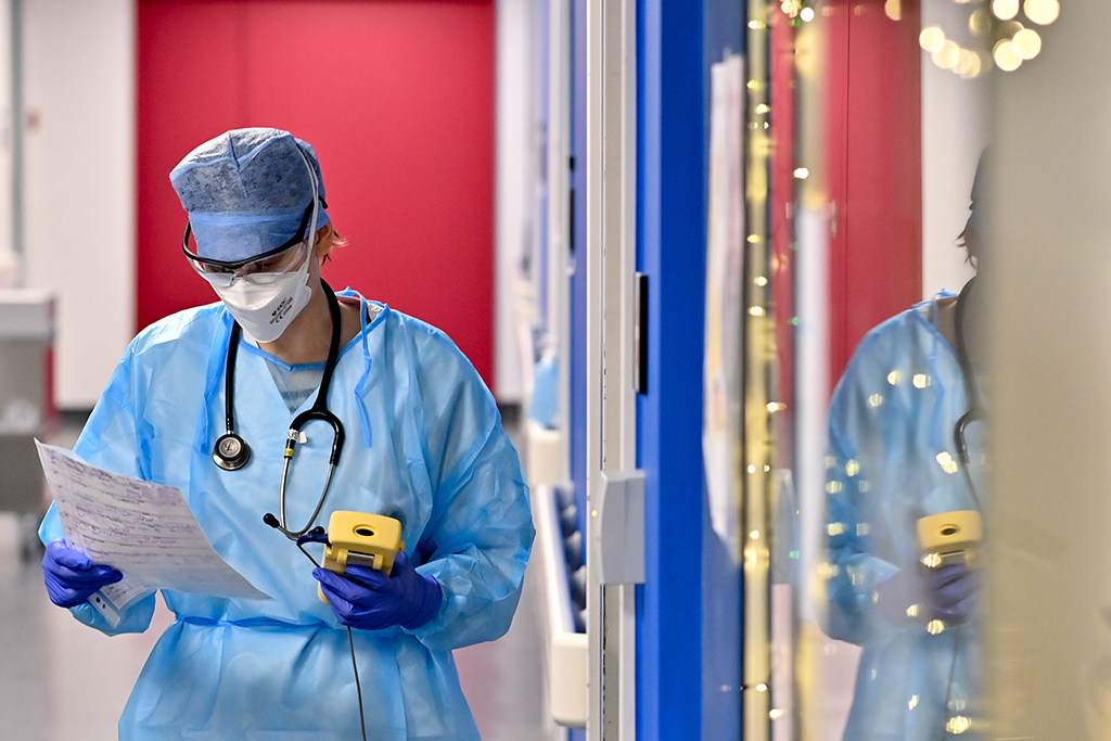 Corona-Station im Imelda-Krankenhaus in Bonheiden