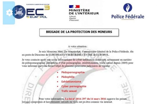 Ein Beispiel von vielen für die Phishing-Mails von Cyberkriminellen (Bild: Polizeizone Eifel)