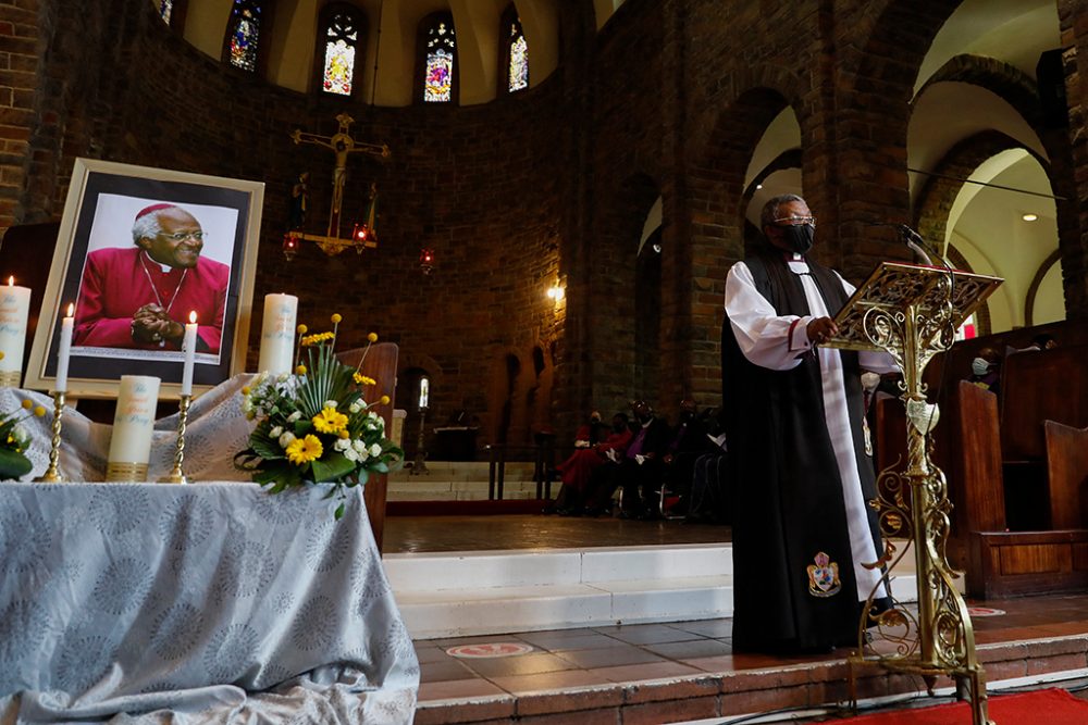 Gedenkgottesdienst für Desmond Tutu in der St Albans Cathedral in Pretoria (Bild: Phill Magakoe/AFP)