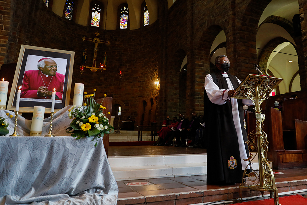Gedenkgottesdienst für Desmond Tutu in der St Albans Cathedral in Pretoria (Bild: Phill Magakoe/AFP)