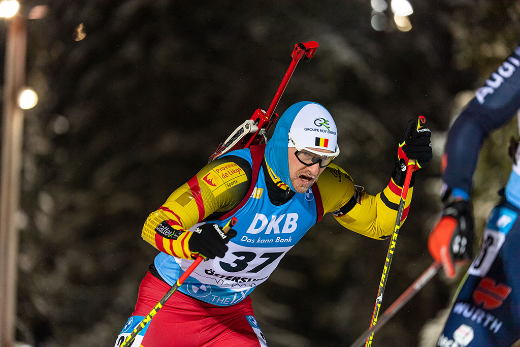 Florent Claude beim Weltcup-Rennen in Östersund (Bild: Kevin Voigt)