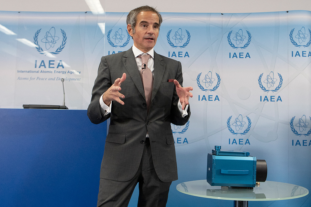 Der Direktor der Internationalen Atomenergiebehörde, Rafael Mariano Grossi, Mitte Dezember 2021 in Wien (Archivbild: Alex Halada/AFP)