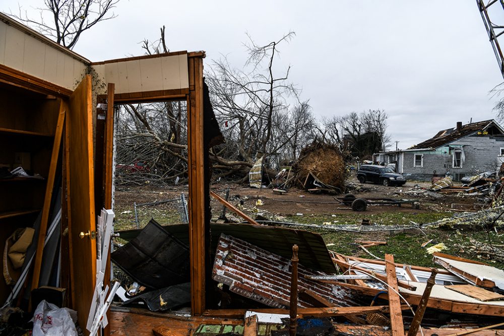 Zerstörungen in Cayce, Kentucky (Bild: Chandan Khanna/AFP)