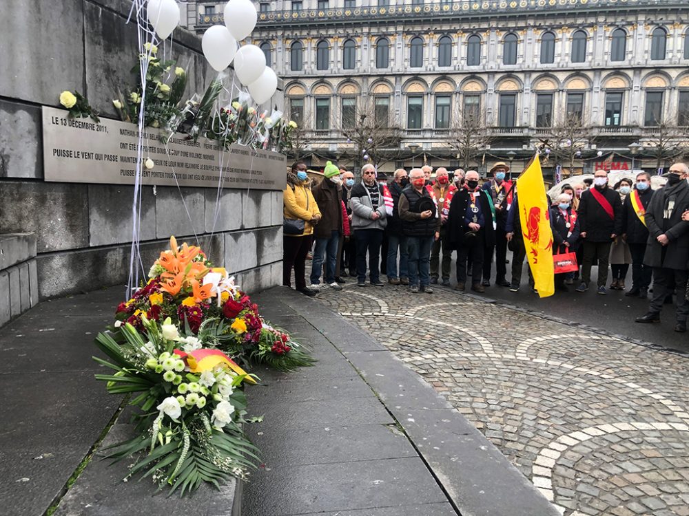 Zehn Jahre nach dem Amoklauf in Lüttich: Gedenkzeremonie auf der Place Saint-Lambert