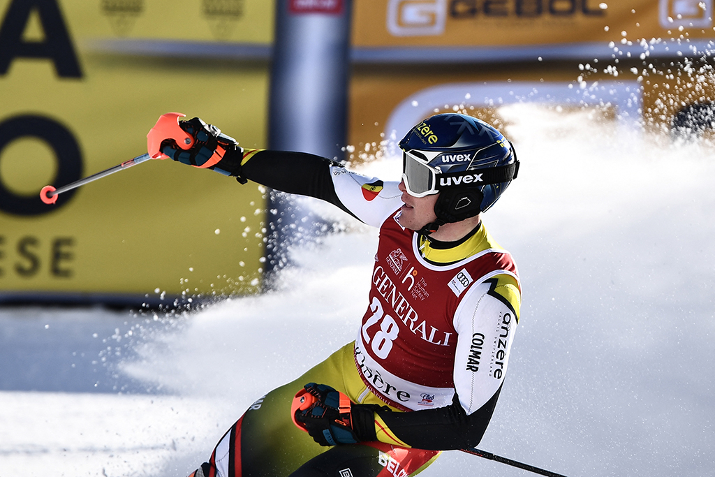 Armand Marchant beim Ski-Weltcup in Val d'Isère (Bild: Jeff Pachoud/AFP)