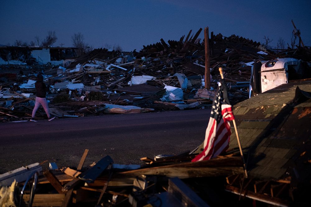 Verwüstungen in Mayfield (Bild: Brendan Smialowski/AFP)
