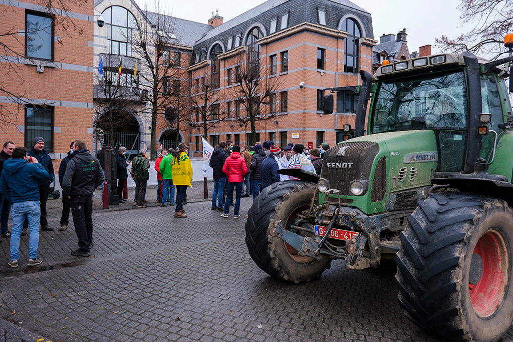 Bauernprotest in Namur (Bild: Nicolas Lambert/Belga)
