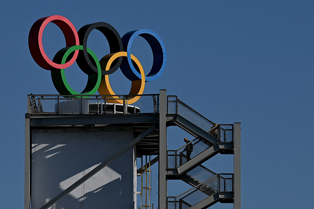 Olympische Ringe in Peking (Illustrationsbild: Noel Celis/AFP)