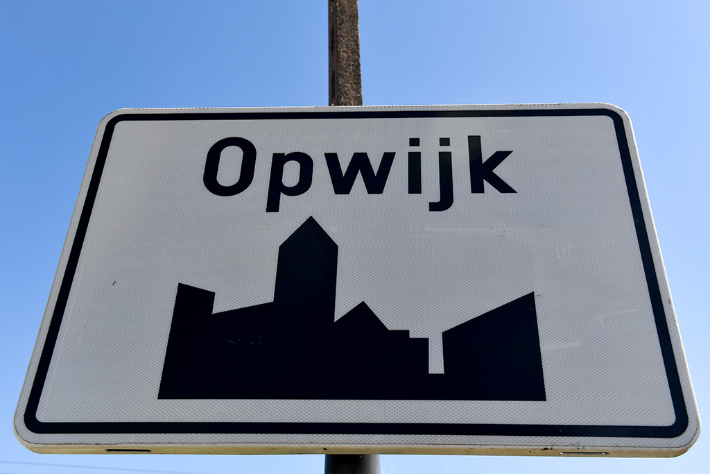 Ortsschild von Opwijk in Flämisch-Brabant
