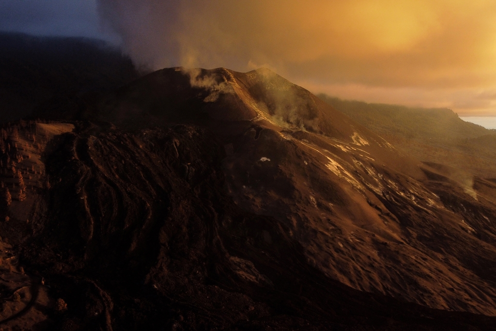 Seit Mitte Dezember hat sich der Vulkan auf La Palma beruhigt (Bild: Jorge Guerrero/AFP)