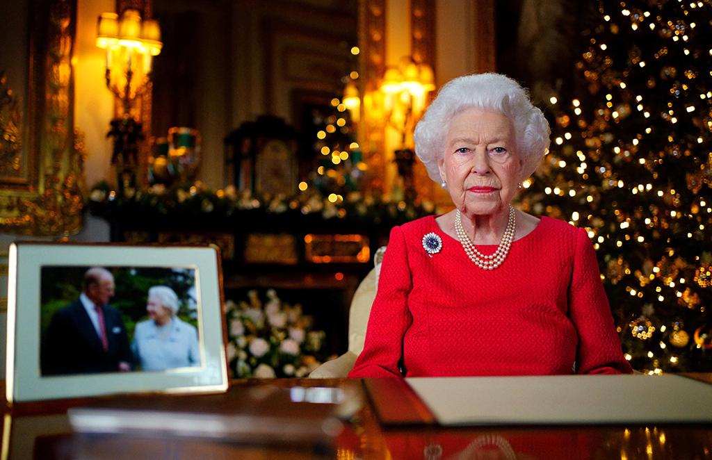 Queen Elizabeth II. bei ihrer Weihnachtsansprache (Bild: Victoria Jones/Pool/AFP)