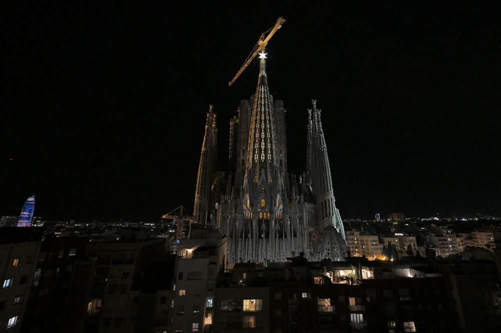 Leuchtstern auf der Sagrada Familia