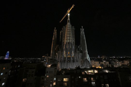 Leuchtstern auf der Sagrada Familia