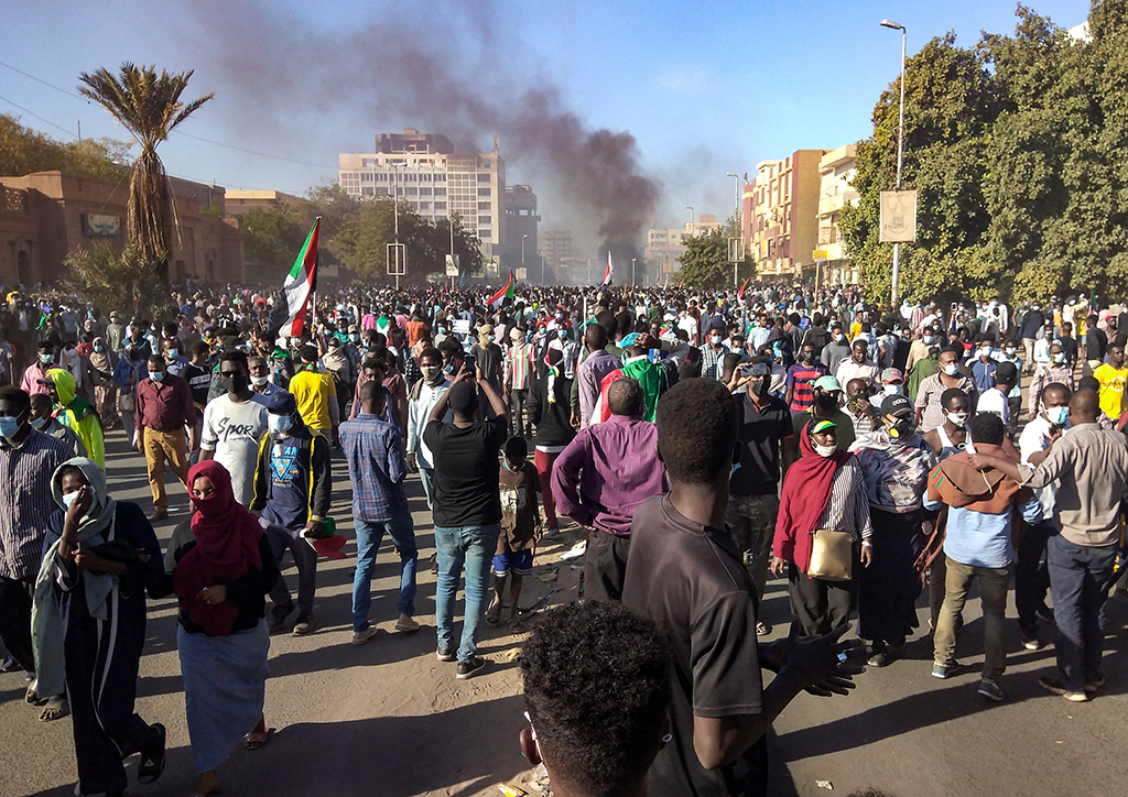 Proteste im Sudan (Bild: AFP)
