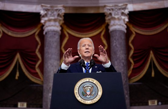 US-Präsident Joe Biden am Donnerstag im Kapitol (Bild: Drew Angerer/AFP)
