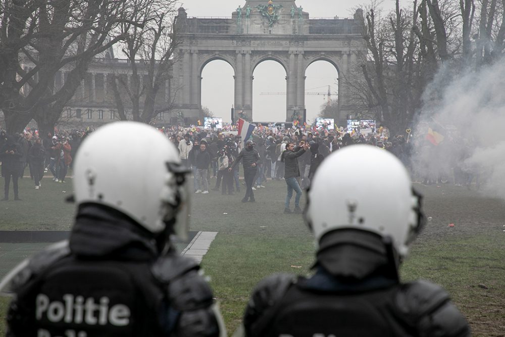 Corona-Demo in Brüssel (Bild: Hatim Kaghat/Belga)