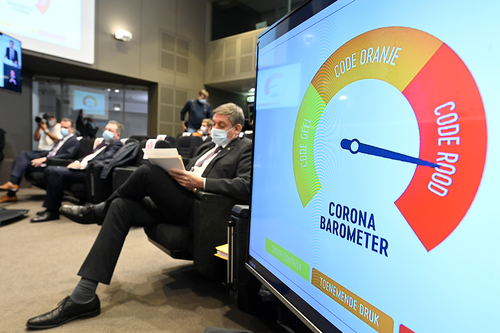 Corona-Barometer (Bild: Philip Reynaers/Pool/Belga)