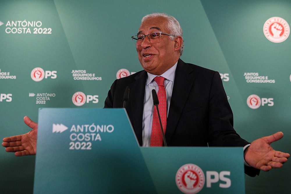 António Costa am Sonntagabend in Lissabon (Bild: Patricia De Melo/AFP)