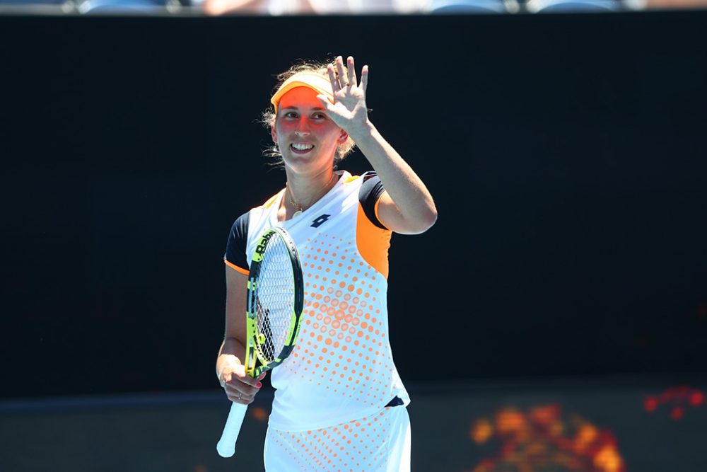 Elise Mertens am Freitag bei den Australian Open (Bild: Patrick Hamilton/Belga)