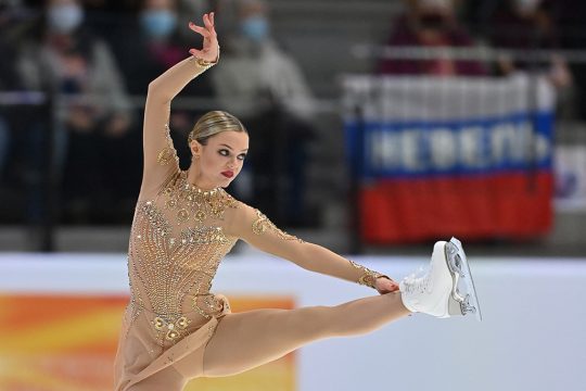 Eiskunstläuferin Loena Hendrickx wird EM-Vierte (Bild: Daniel Mihailescu/AFP)