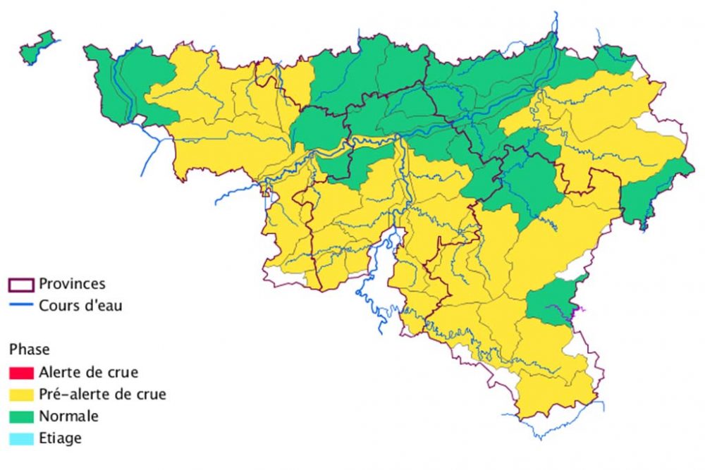 Wasserstände am 9. Januar um 11:45 Uhr (Bild: Behörde für Mobilität und Wasserwege)