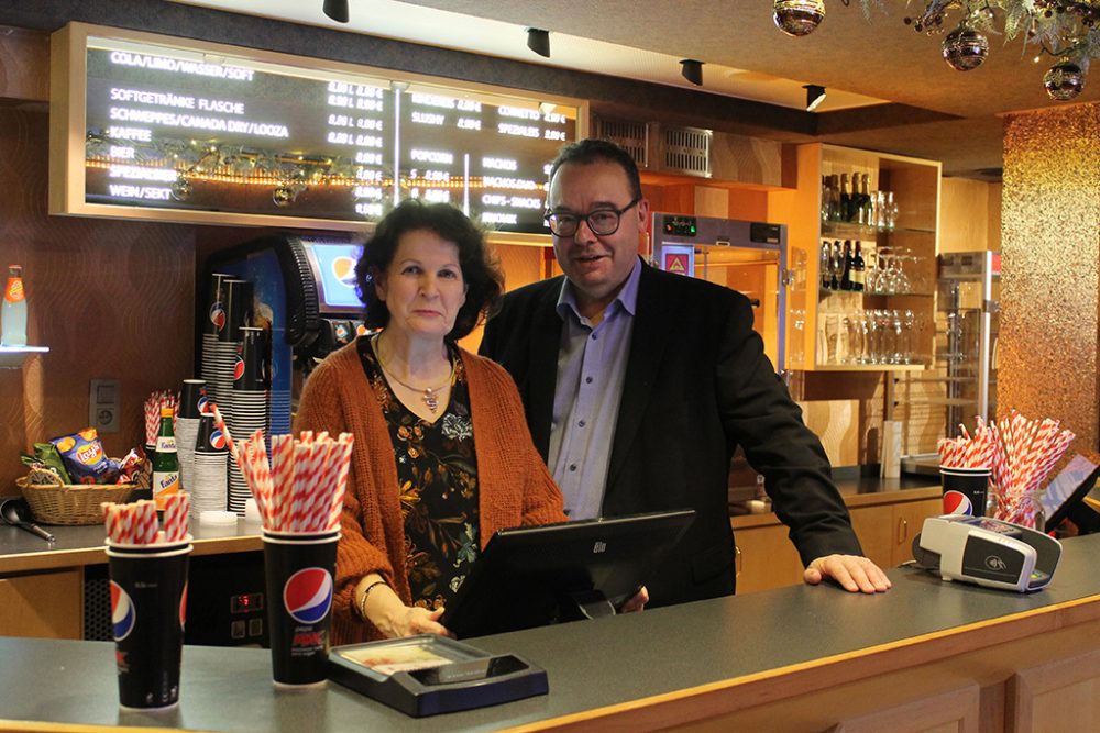 Kino Scala in Büllingen - Andrea und Rainer Stoffels ( (Bild: Melanie Ganser/BRF)