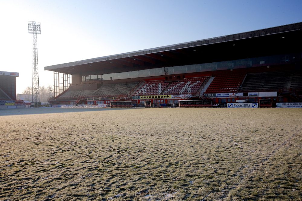 Leeres Stadion in Kortrijk (Archivbild: Kurt Desplenter/Belga)