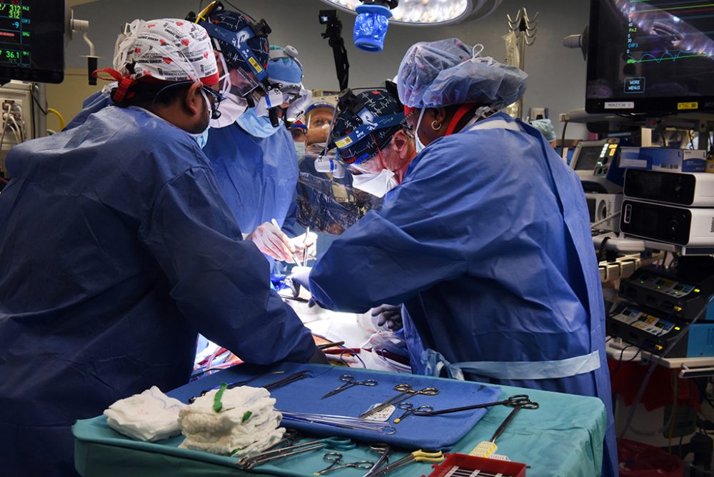 Erste Schweineherz-Transplantation für einen Menschen (Bild: University of Maryland School of Medicine/AFP)