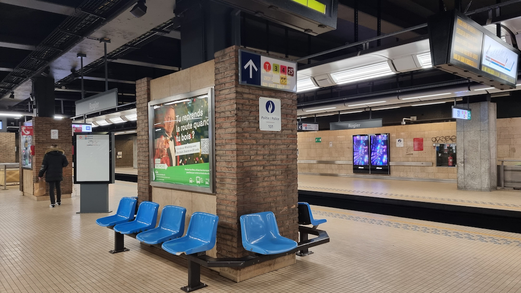Metrostation Rogier in Brüssel (Bild: Hatim Kaghat/Belga)