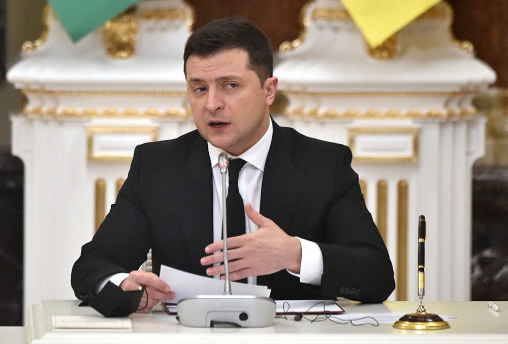 Der ukrainische Präsident Wolodymyr Selenskyj (Bild: Sergei Supinsky/AFP)