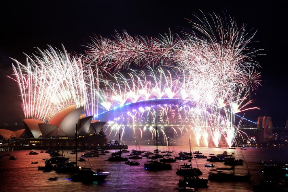 Silvesterfeuerwerk in Sydney