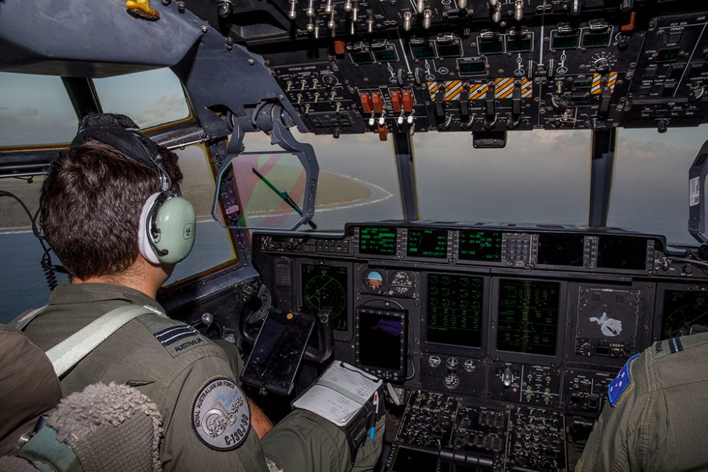 Neben neuseeländischen Militärflugzeugen sind auch - wie hier im Bild - Aufklärungsmaschinen der australischen Armee im Einsatz gewesen (Bild: AFP Photo/Australian Defence Force)