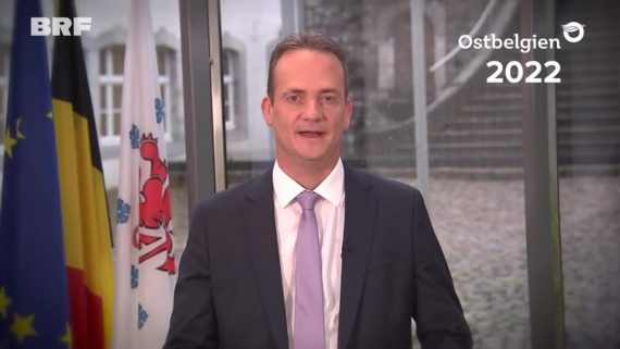 Ministerpräsident Oliver Paasch bei der Neujahrsansprache 2022