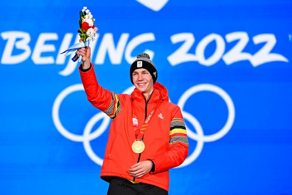 Eisschnelläufer Bart Swings holte sich in Peking die Goldmedaille (Bild: Laurie Dieffembacq/Belga)