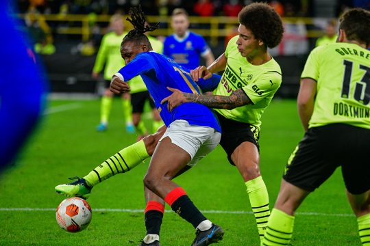2:4-Niederlage für Borussia Dortmund im Europa League-Hinspiel gegen die Glasgow Rangers (Bild: Sascha Schuermann/AFP)