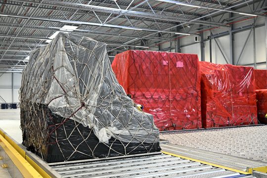 Fracht am Flughafen Lüttich