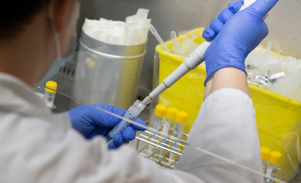 Untersuchung in einem Labor