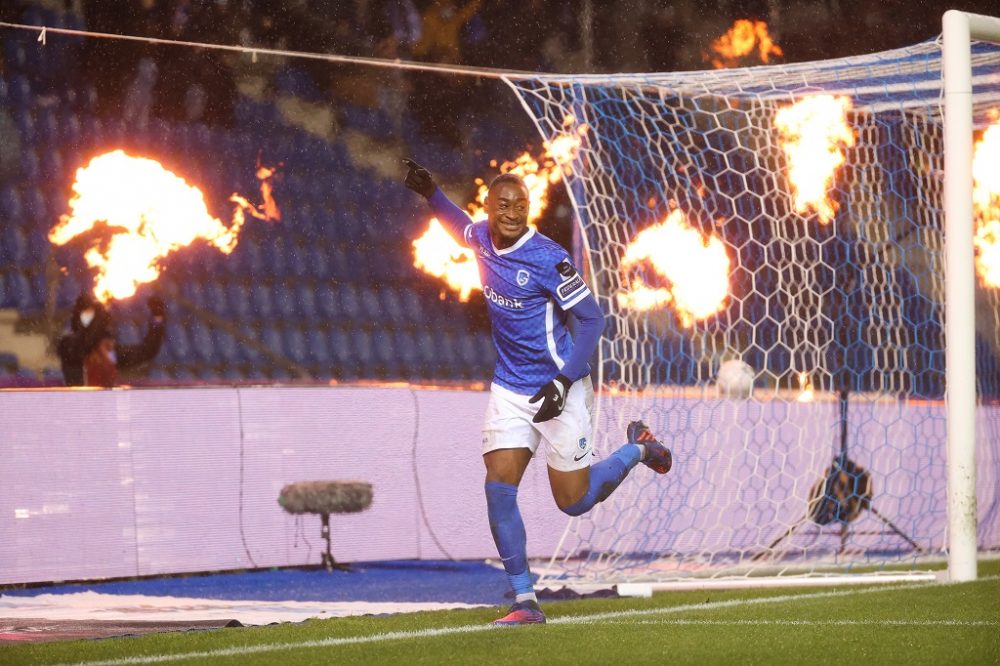 Mujaid Sadick traf zum 2:1 für Genk (Bild: Virginie Lefour/Belga)