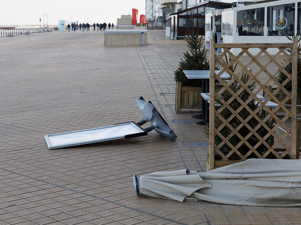 Sturmwetter in der Küste - Ostende