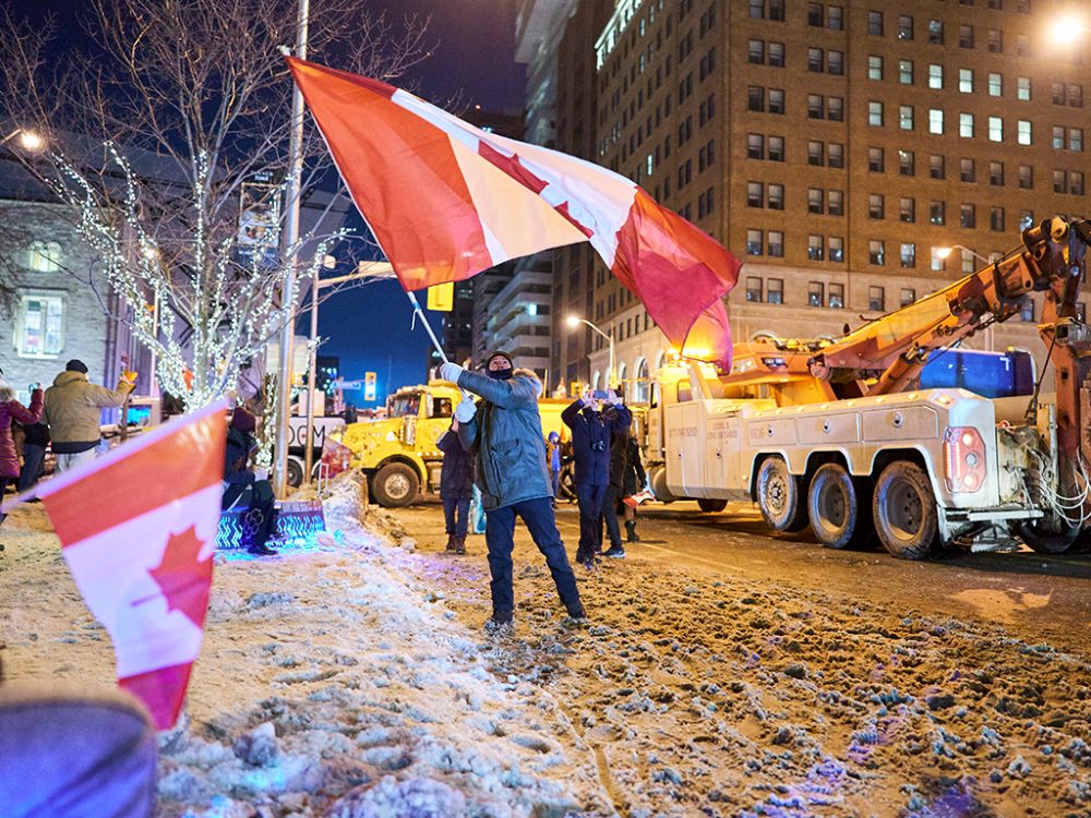 Trucker-Proteste in Ottawa (Bild: Geoff Robins/AFP)