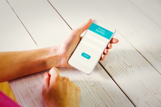 Passwort in der Bank-App eingeben