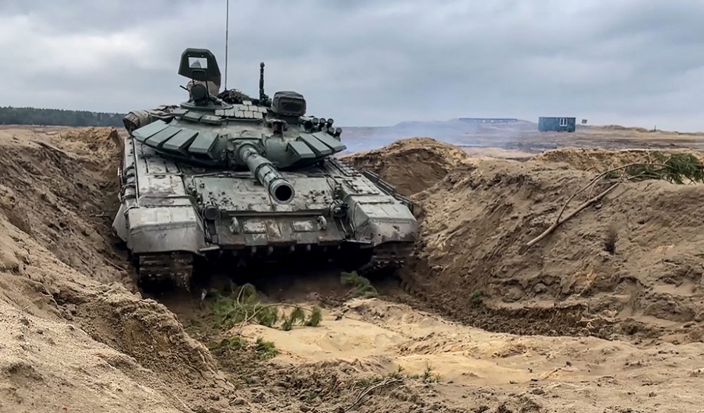 Russischer Panzer in Brest in Belarus (Bild: Russian Defence Ministry/AFP)