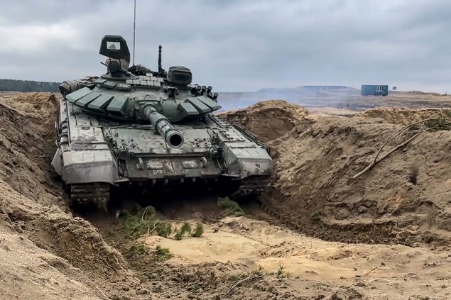 Russischer Panzer in Brest in Belarus (Bild: Russian Defence Ministry/AFP)