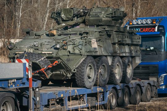 US-Panzer in Ramnicu Valcea, Rumänien
